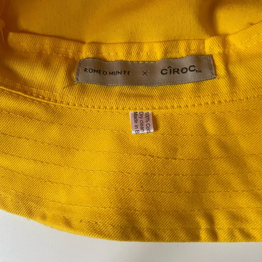 Romeo Hunte x Ciroc Unisex Yellow Bucket Hat - Picture 9 of 9